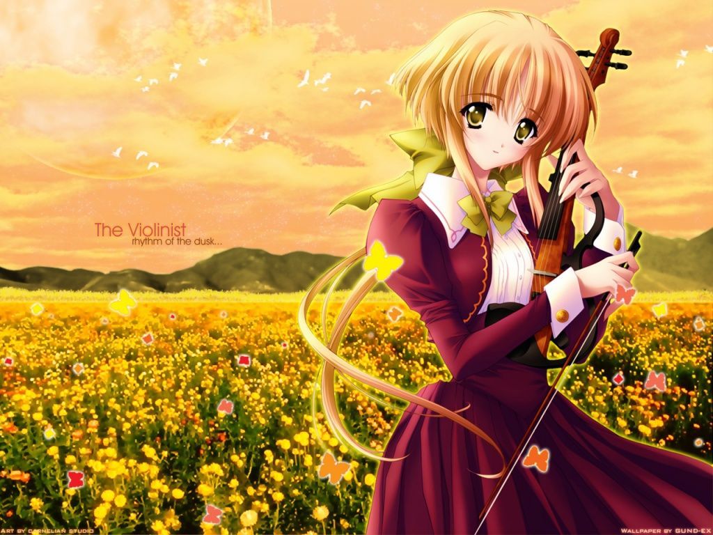 The Violinist Anime HD Wallpaper #1512 Wallpaper | Viewallpaper.com