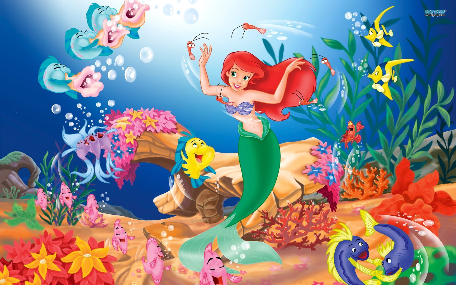 Little Mermaid Background HD Wallpapers 16272 - Amazing Wallpaperz