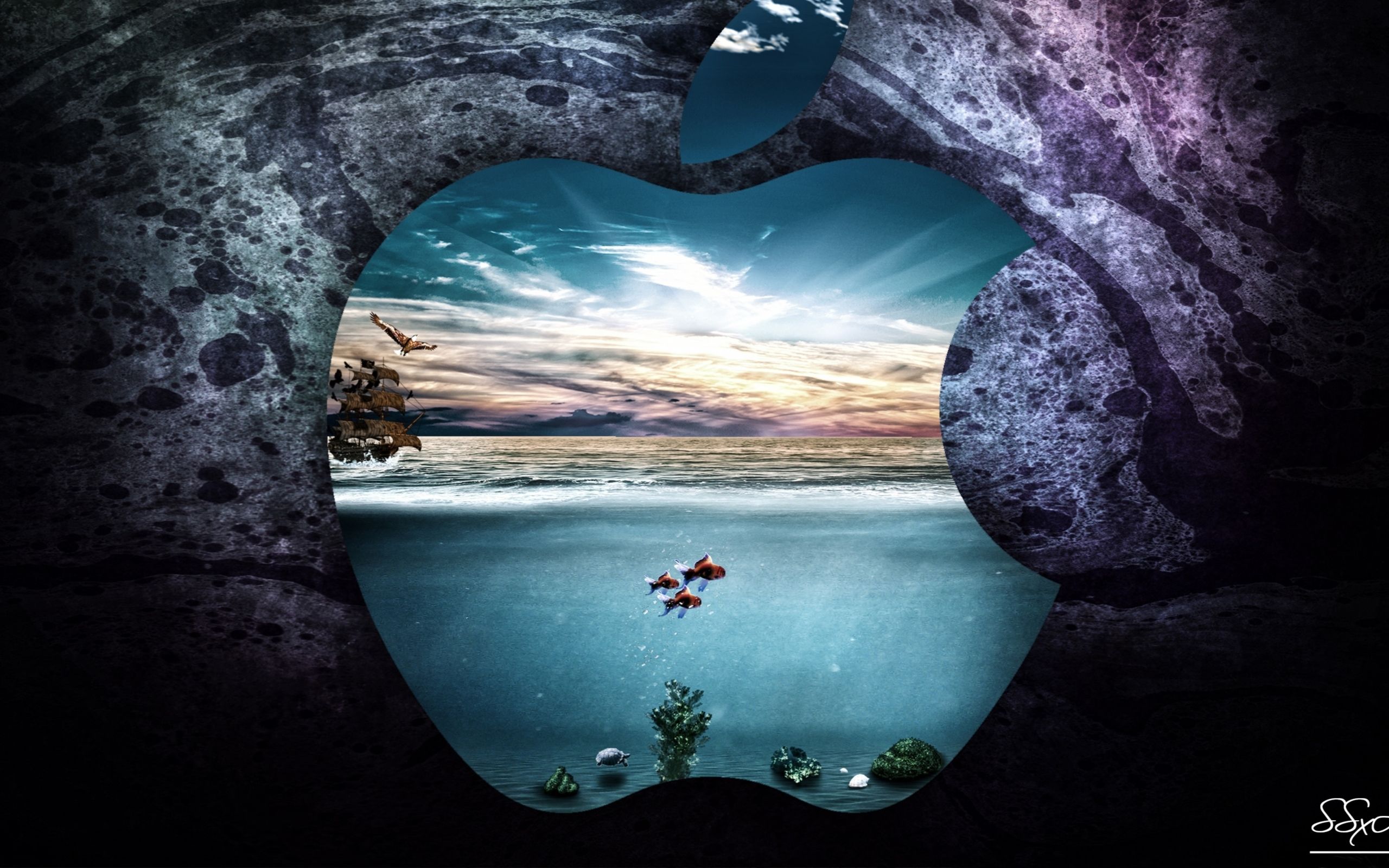 Apple Underwater Mac Wallpaper Download Free Mac Wallpapers Download