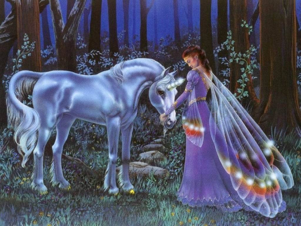 Unicorn and Fairy Wallpaper - Unicorns Wallpaper (6348903) - Fanpop