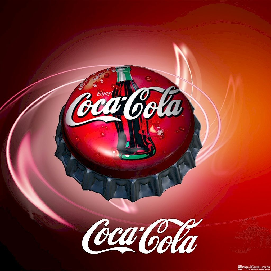 Coca-Cola Logo iPad 1024 x 1024 Wallpaper - Logos / Brands Wallpapers