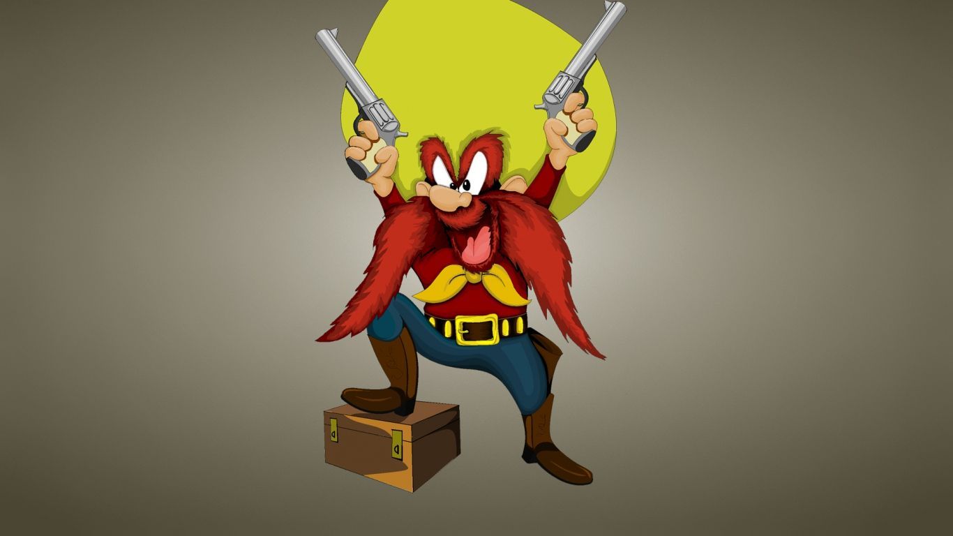 HD Background Yosemite Sam Looney Tunes Guns Cartoon Character ...