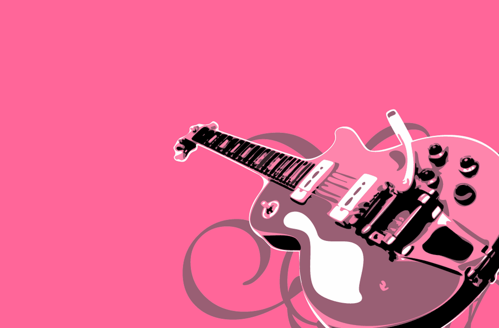 Pink Guitar Backgrounds - Wallpaper Zone