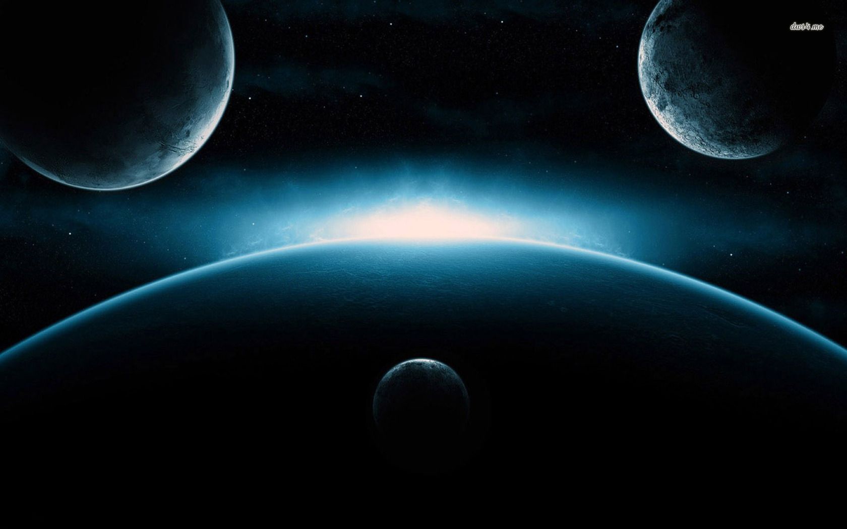 Blue planets wallpaper - Fantasy wallpapers - #13028