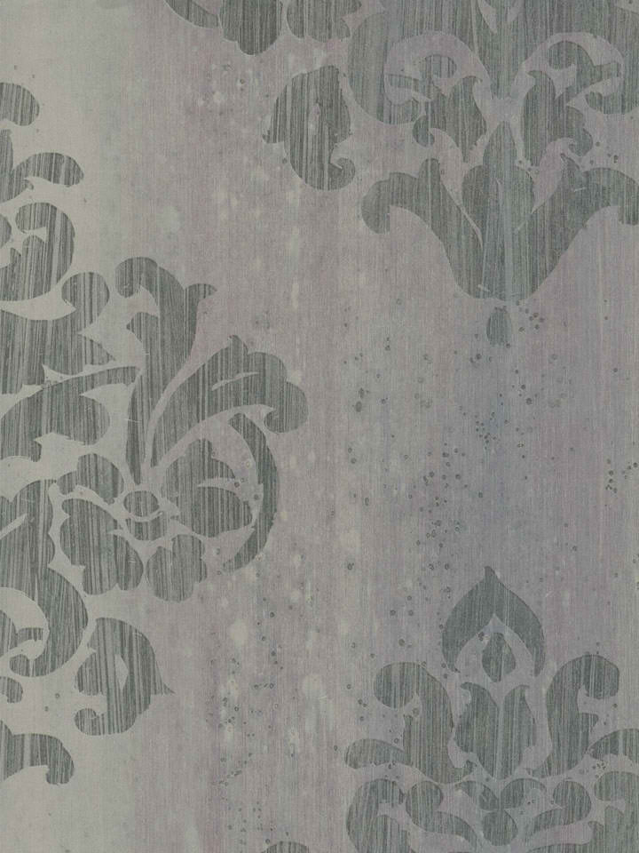 Taupe Empress Damask Wallpaper By Seabrook