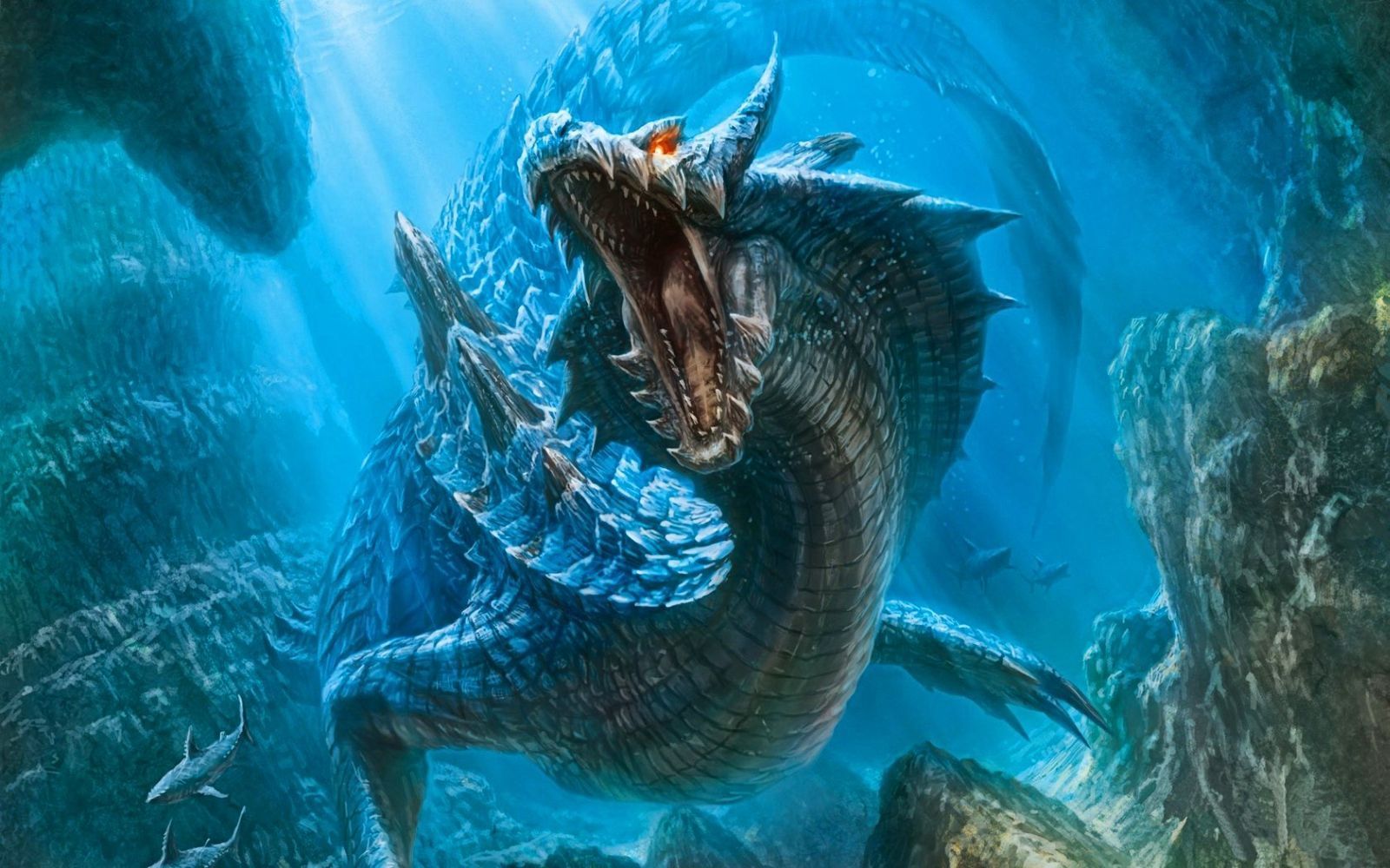 Beautiful & Danger Water Dragon HD Wallpapers for Desktop