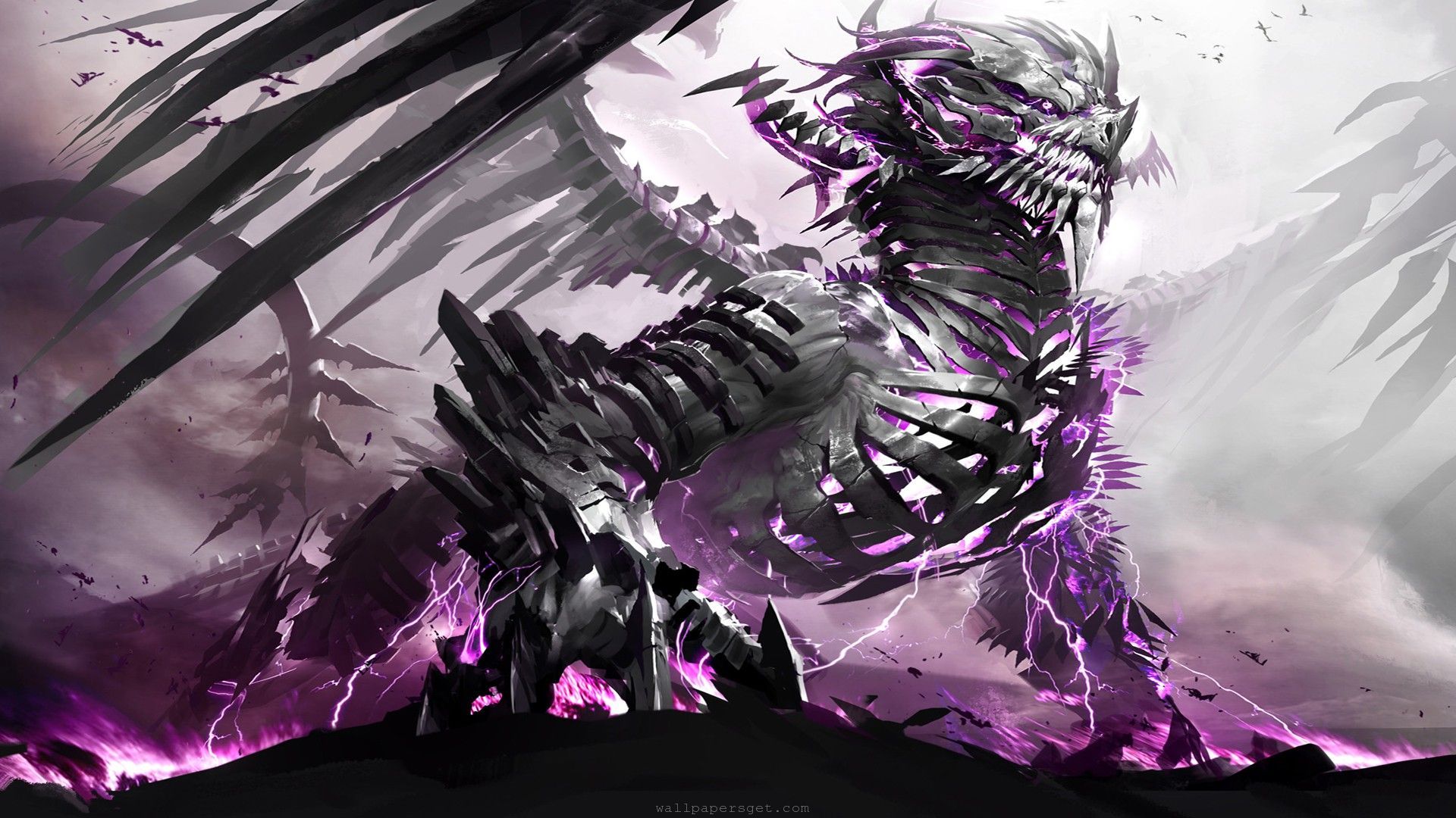 Gallery for - purple dragon wallpaper desktop
