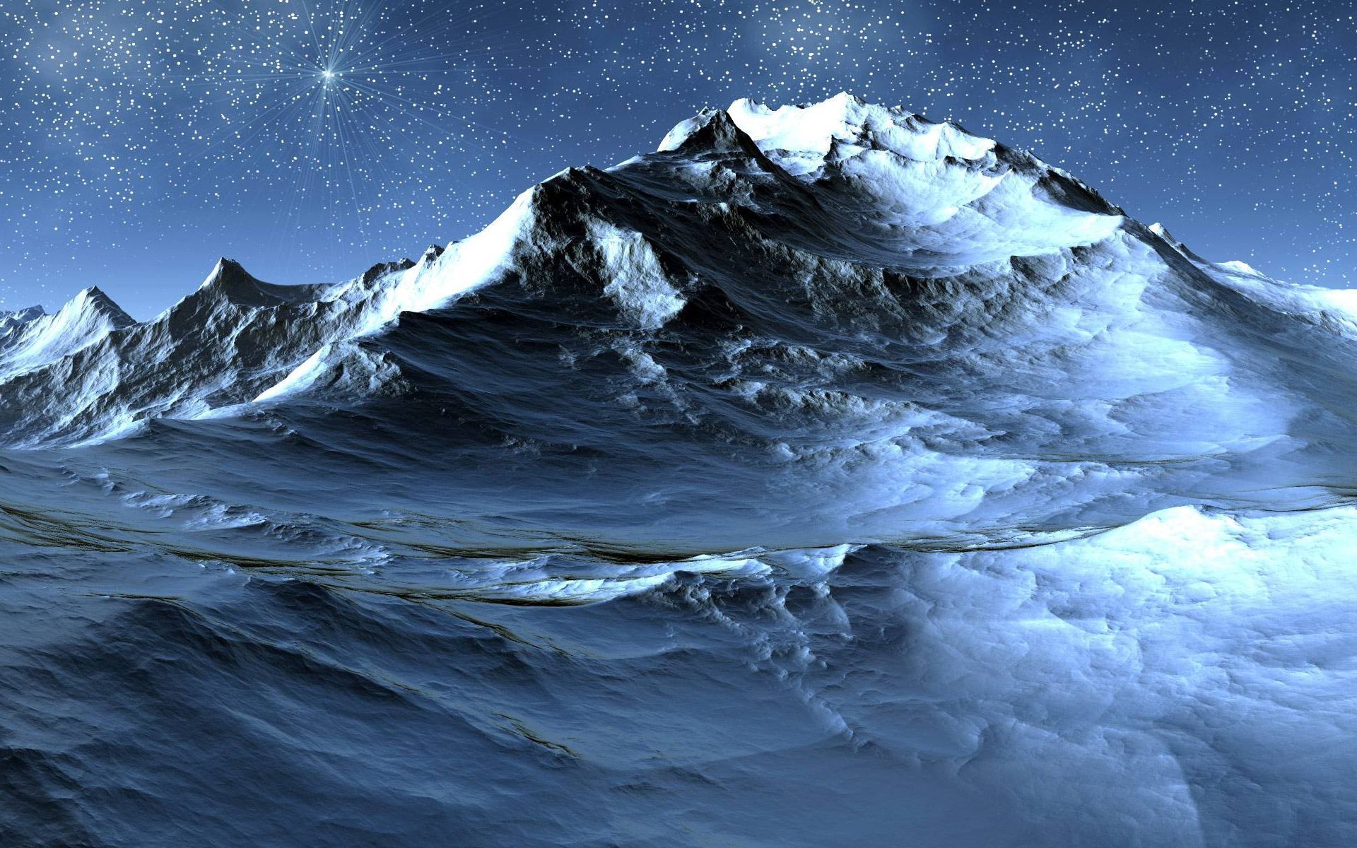 Icy mountains wallpaper | Wallpaper Wide HD