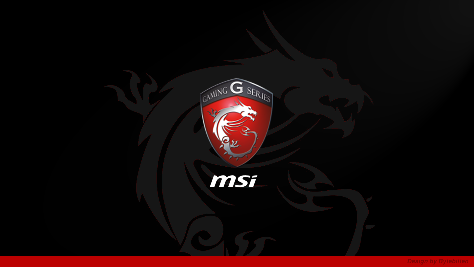 Download MSi Gaming G Series Dragon Logo Background Wallpaper