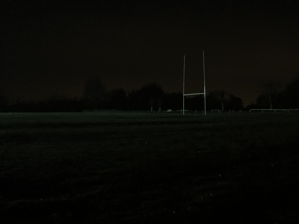 Darkness covers the rugby pitch - a photo on Flickriver