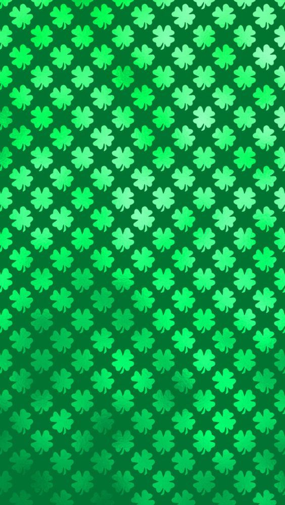 Free Shamrock Four Leaf Clover Saint Patricks Day iPhone Wallpaper