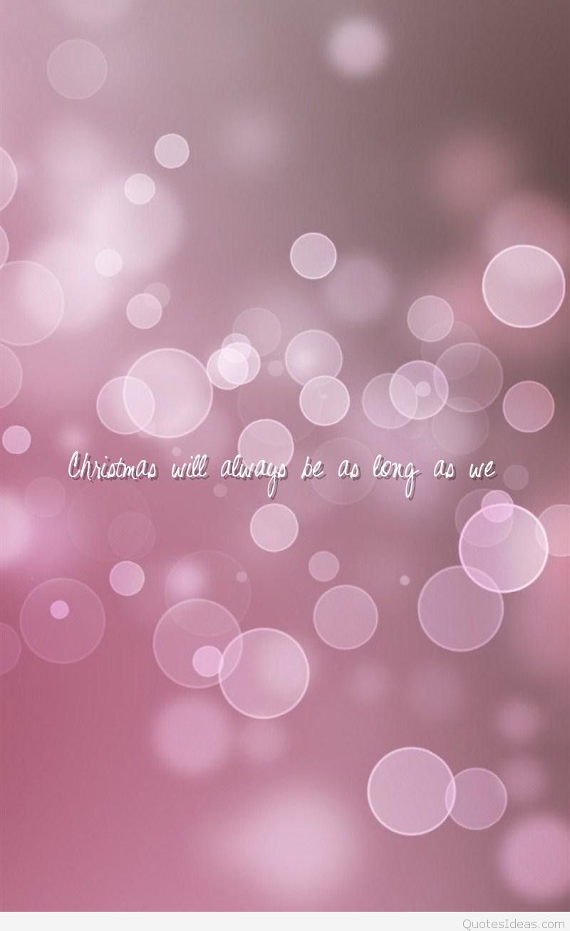 Christmas Love Wallpaper quote for mobile phone
