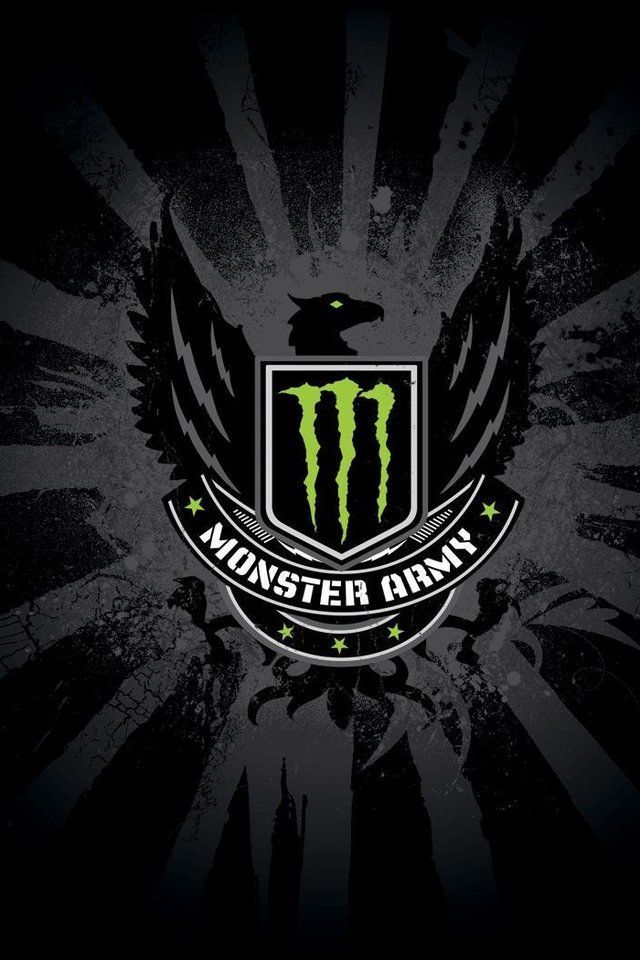 Monster Army Logo iPhone 4s Wallpaper Download | iPhone Wallpapers ...