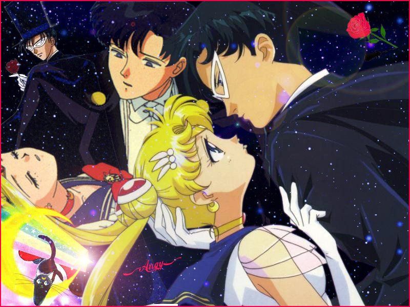 Sailor Moon & Tuxedo Mask - Serena and Darien Wallpaper (33538263 ...