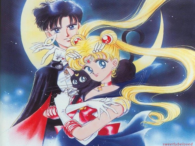 Sailor Moon And Tuxedo Mask - wallpaper