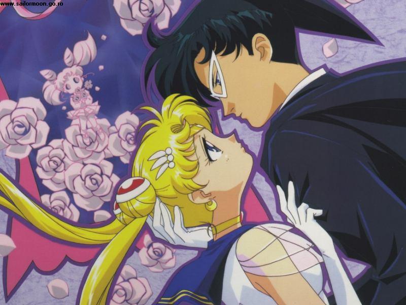 Sailor Moon And Tuxedo Mask - wallpaper