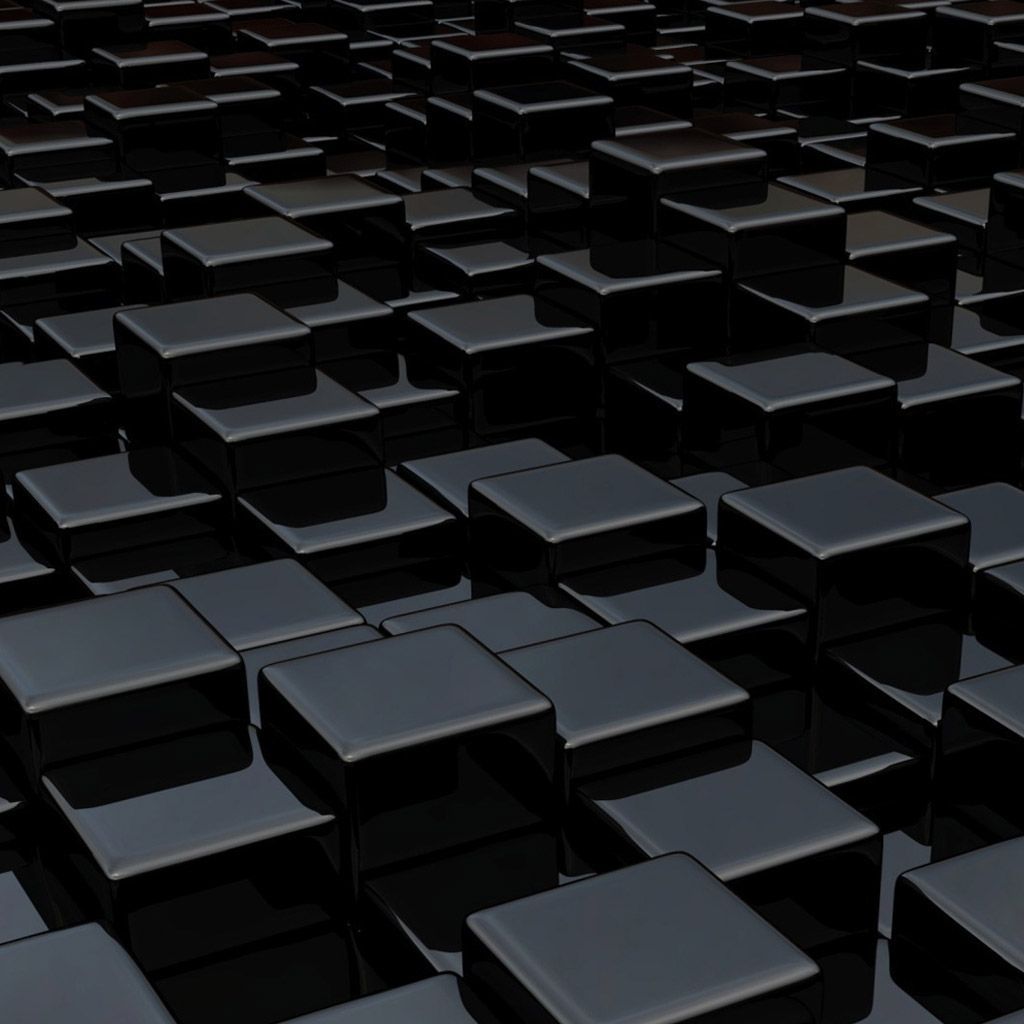 Black Cubes 3D iPad Wallpaper Download | iPhone Wallpapers, iPad ...