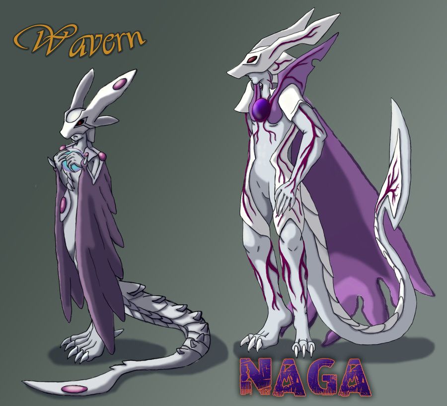 PL: Wavern and Naga by spyrodramon on DeviantArt