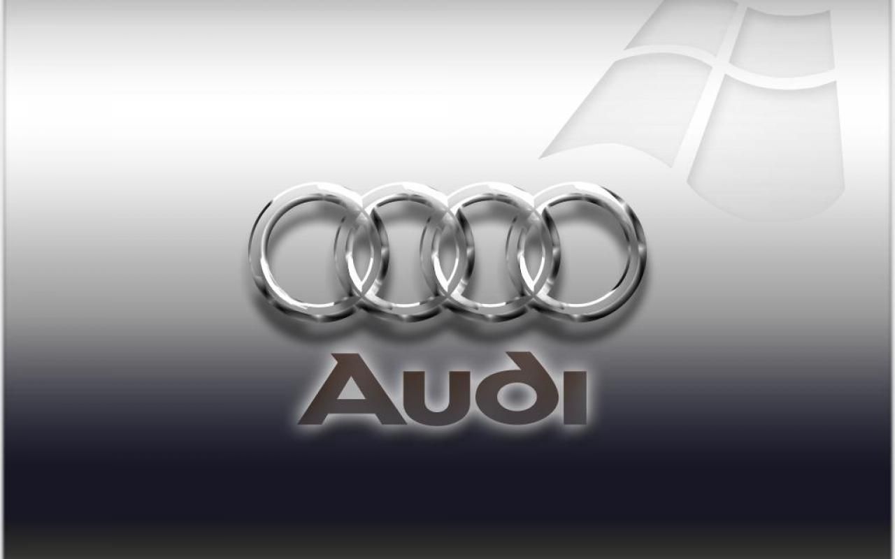 Wallpaper Audi, logo, windows, automotive brand, design, white