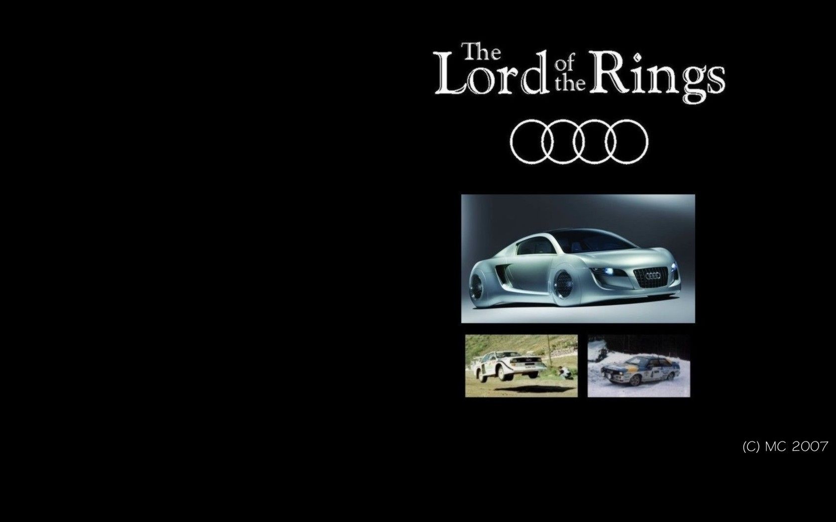 Computer widescreen wallpaper, Audi - Lord of the Rings