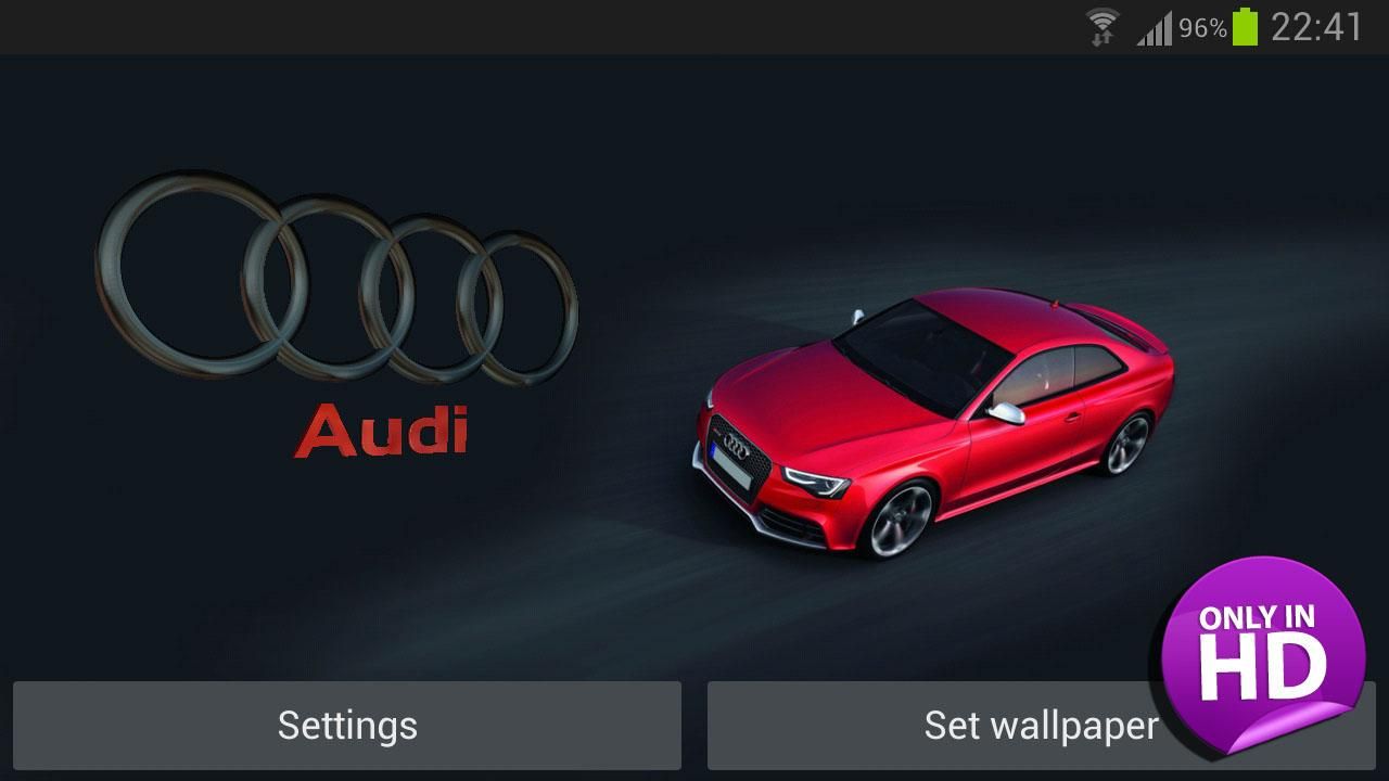 3D AUDI Logo Live Wallpaper for Android Free Download on MoboMarket