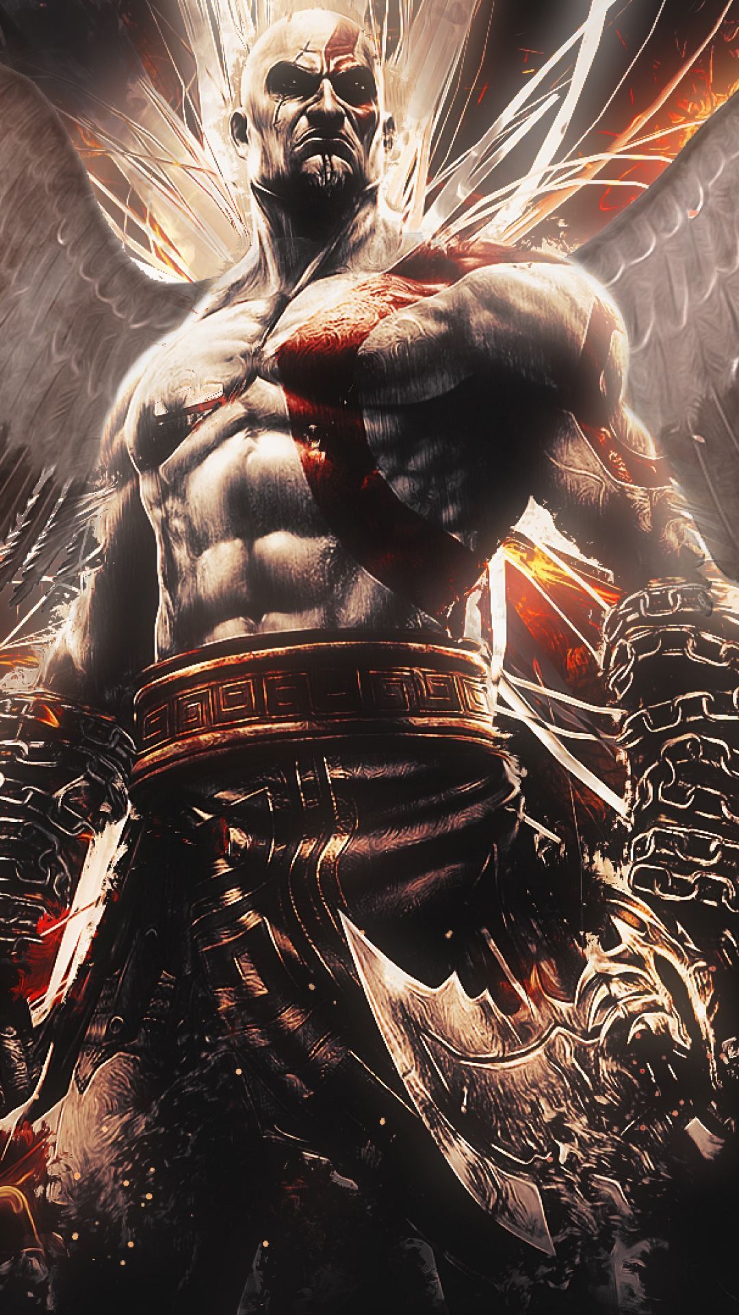 HD Background Kratos God Of War Ascension Game Character Bald ...