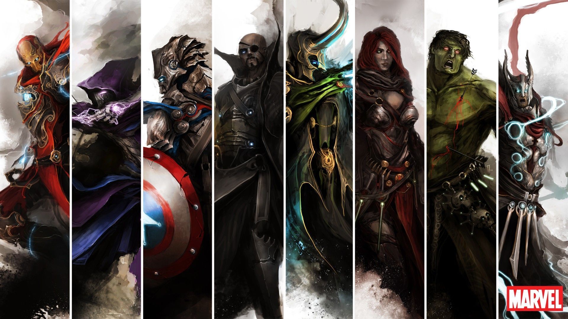 Medieval Avengers, marvel, super, heroes, 1920x1080 HD Wallpaper ...