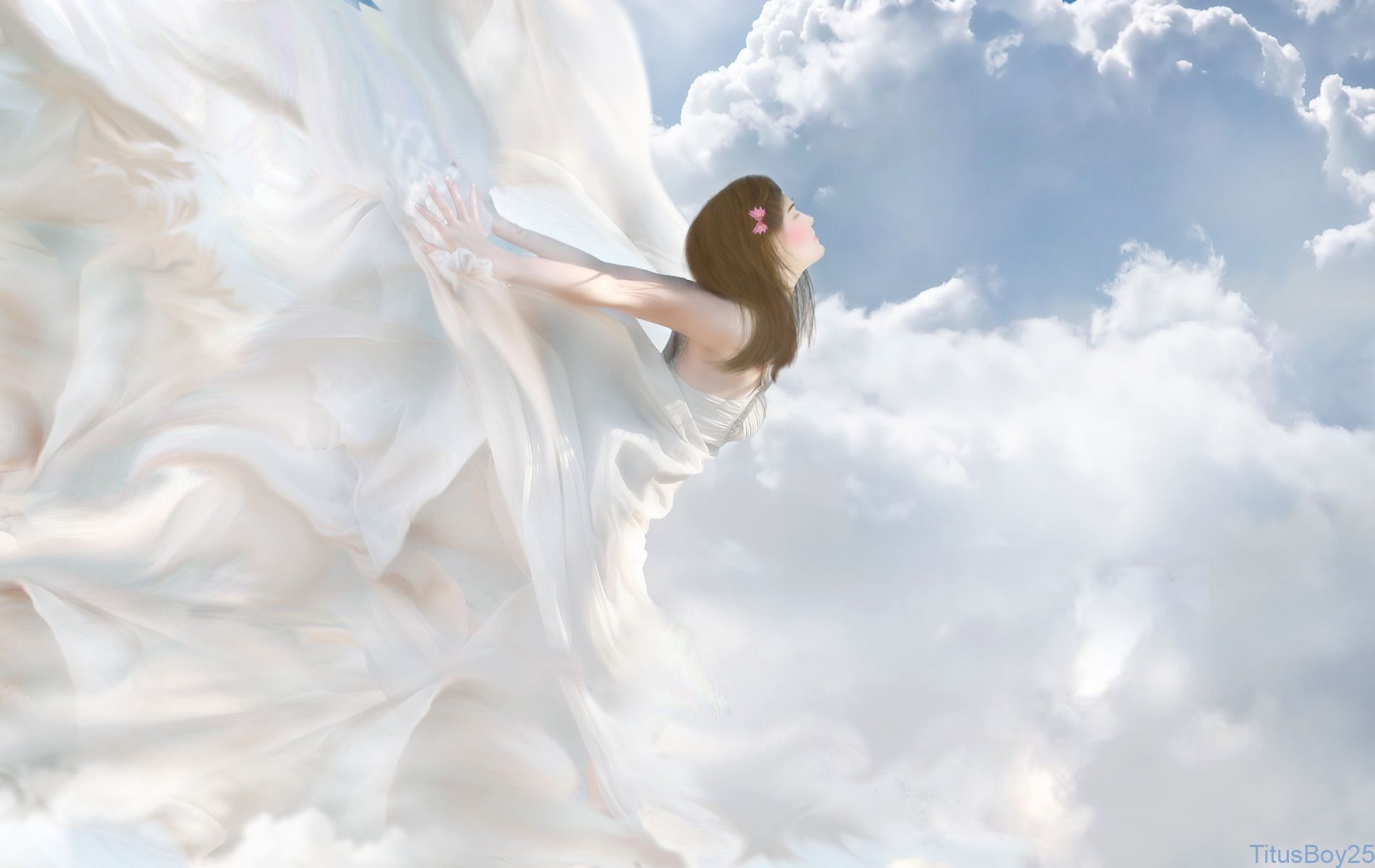 Download Edge Heaven Angel Wallpaper 1900x1200 Full HD Backgrounds