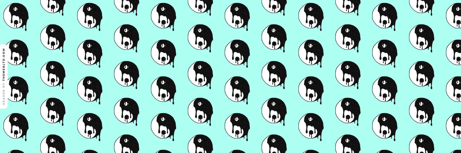 Dripping Yin And Yang Teal Ask.fm Background - Peace Backgrounds