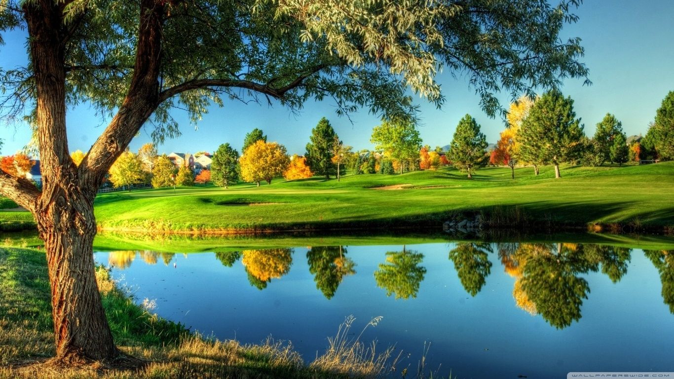 Golf Course Landscape HD desktop wallpaper : High Definition ...