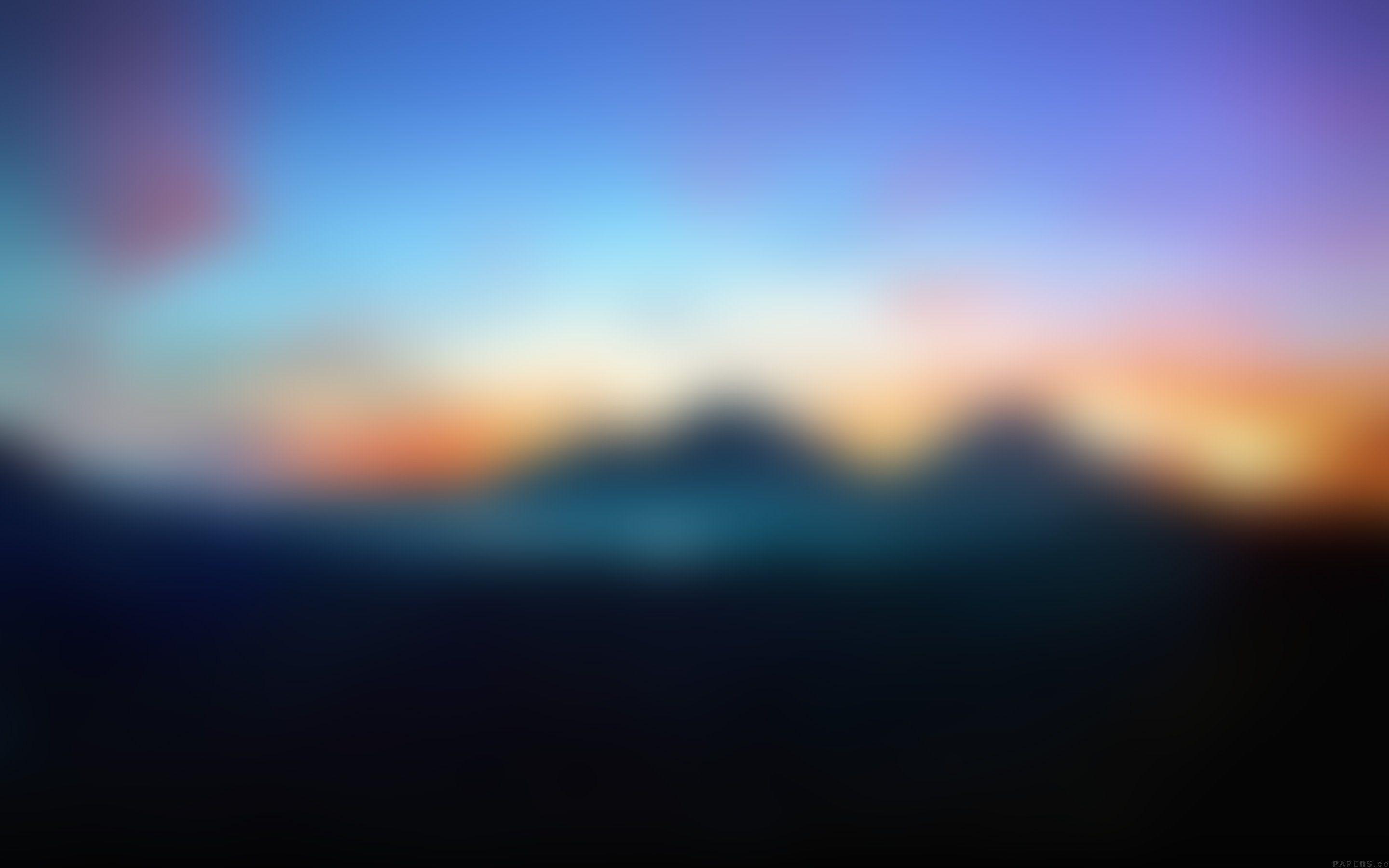 Blurred Mountain Sunrise Wallpaper