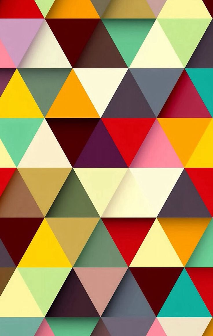 Wallpaper / Triangle Texture / Color Texture / Geometric Pattern ...