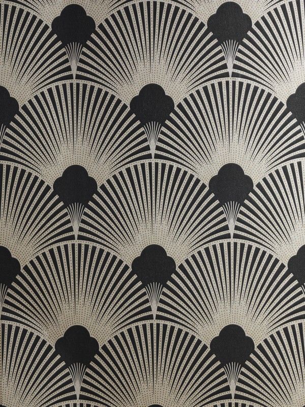 Art Deco Metallic Wallpaper Pattern | WS128 Wallpaper - Art Deco ...