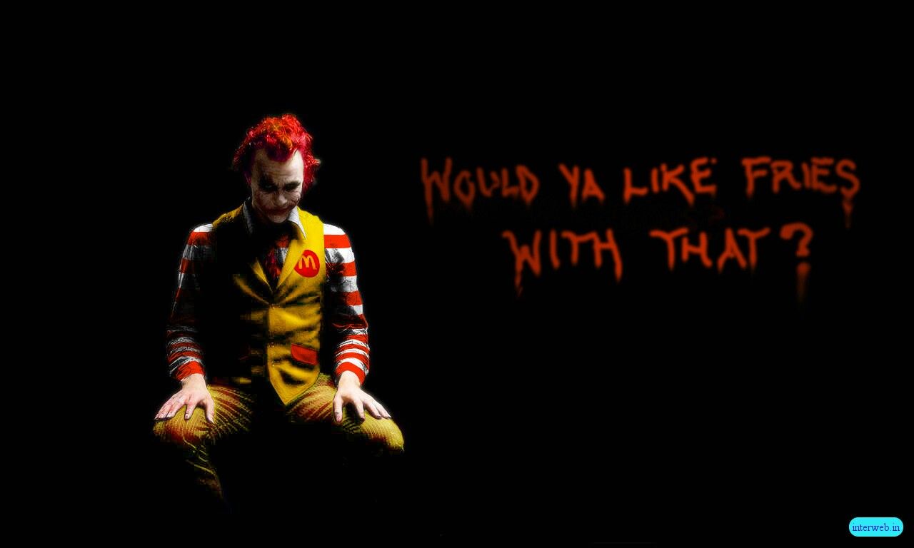 The Joker As Ronald McDonald Wallpaper Viewallpaper.com