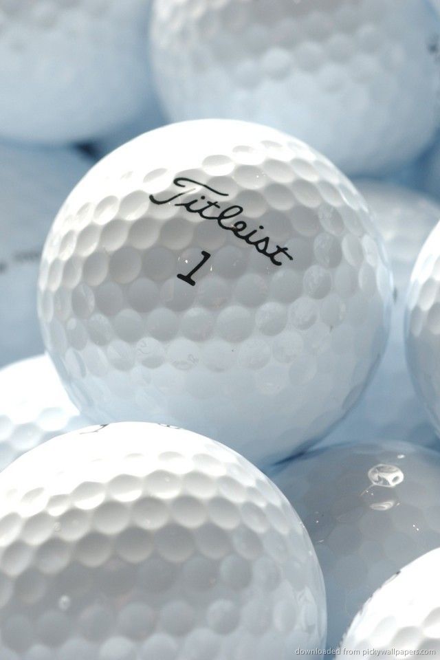 Download White Titleist Golf Balls Wallpaper For iPhone 4