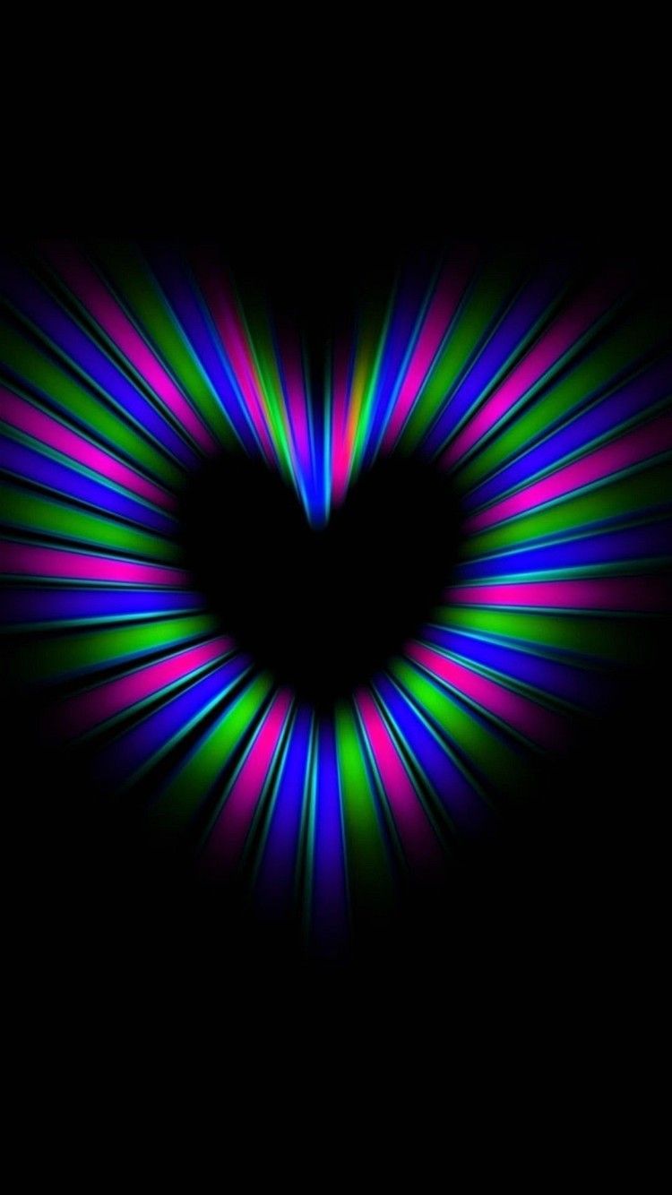 Wallpaper Iphone 6 Optical Illusion Heart 4 7 Inches - 750 x 1334 ...