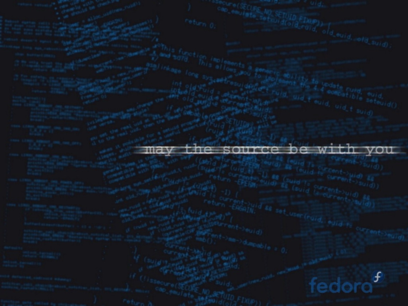 Fedora Open Source Wallpapers May The Source Be With You