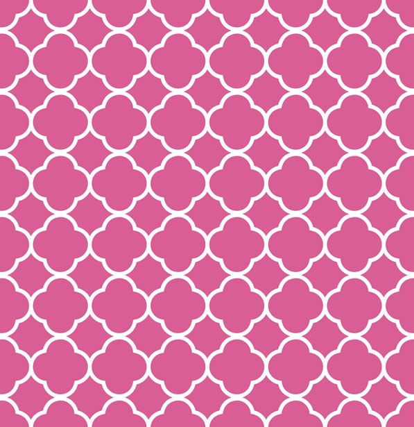Pink Geometric Wallpaper | Quatrefoil Pattern Background Pink Free ...