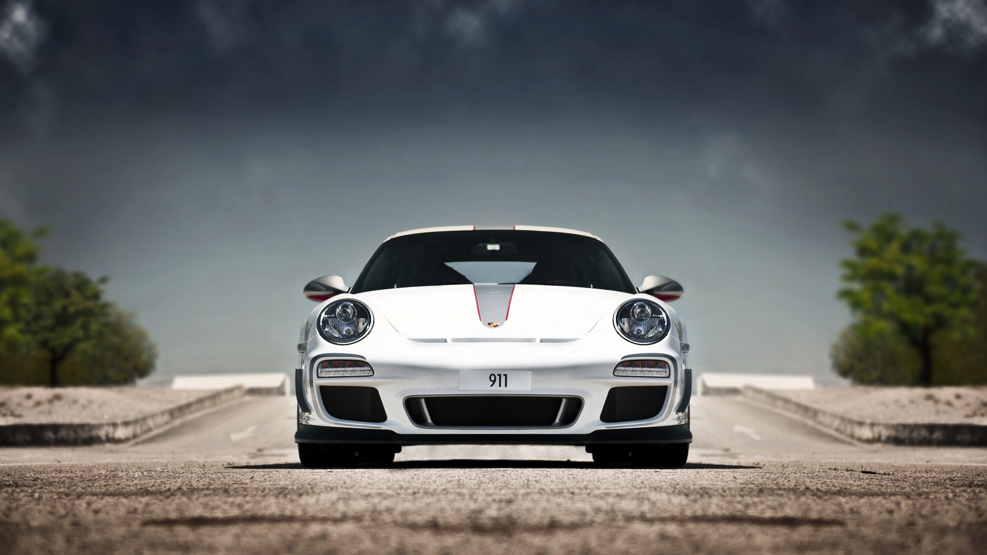 Download Wallpaper 3840x2160 Porsche, 911, Gt3, Rs 4 0, 997, White ...