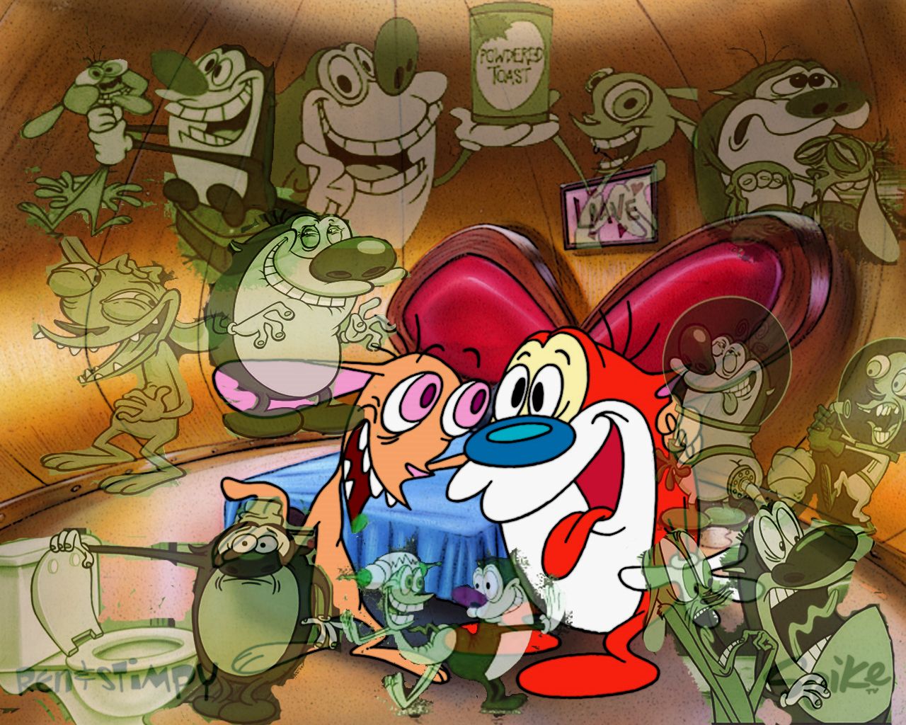 Ren and Stimpy Reminisce by coupdegrace on DeviantArt