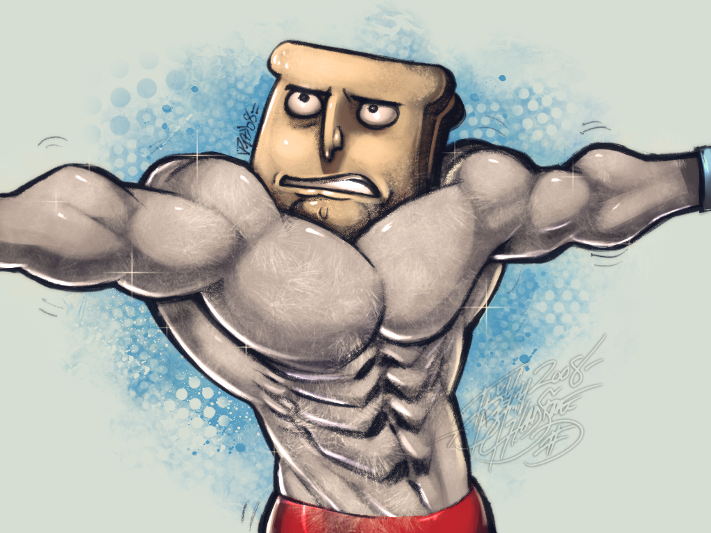 Powered Toast Man :: by IvyBeth on DeviantArt