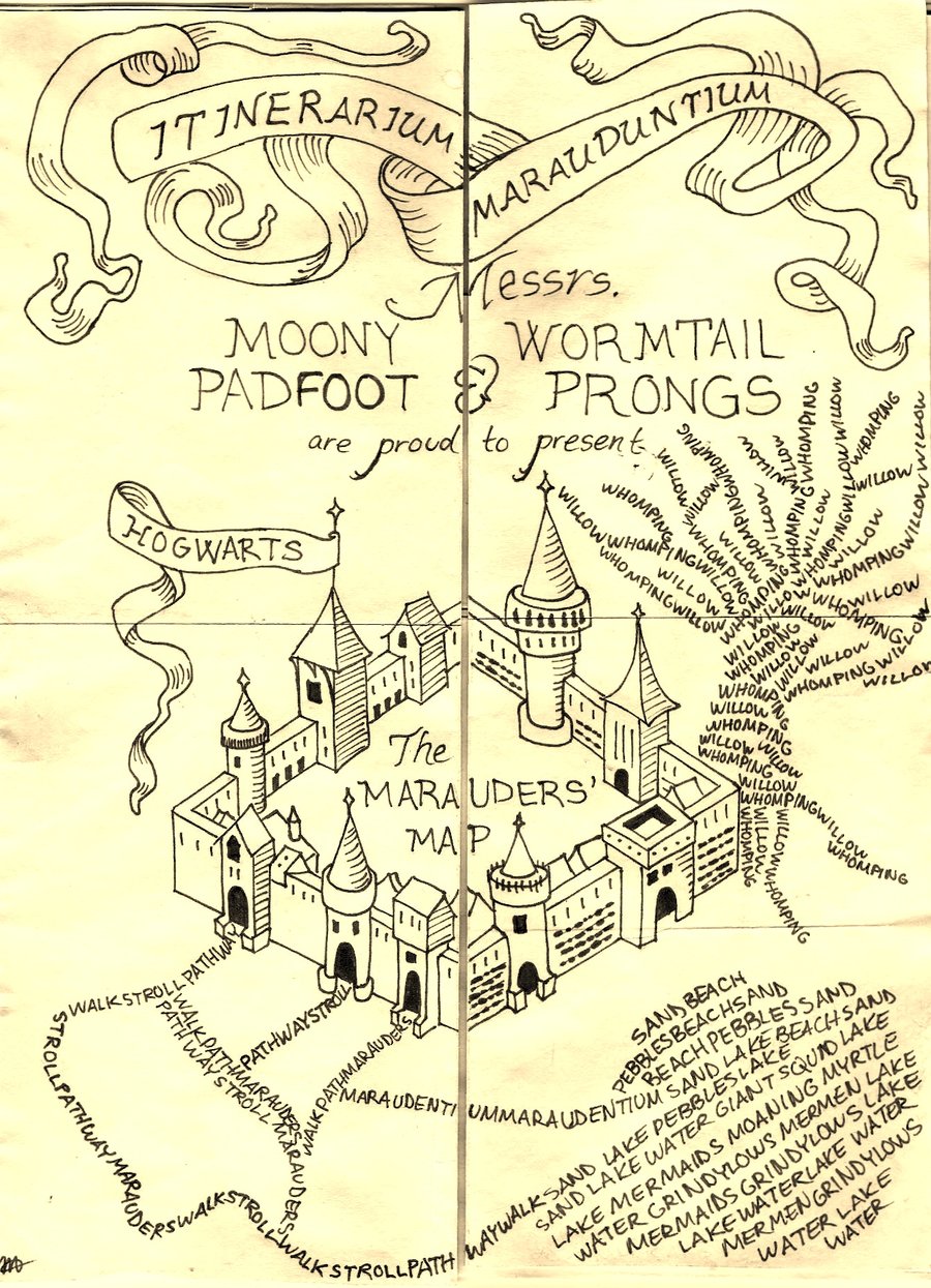 Home Made Marauder's Map by MyRisenShadow on DeviantArt