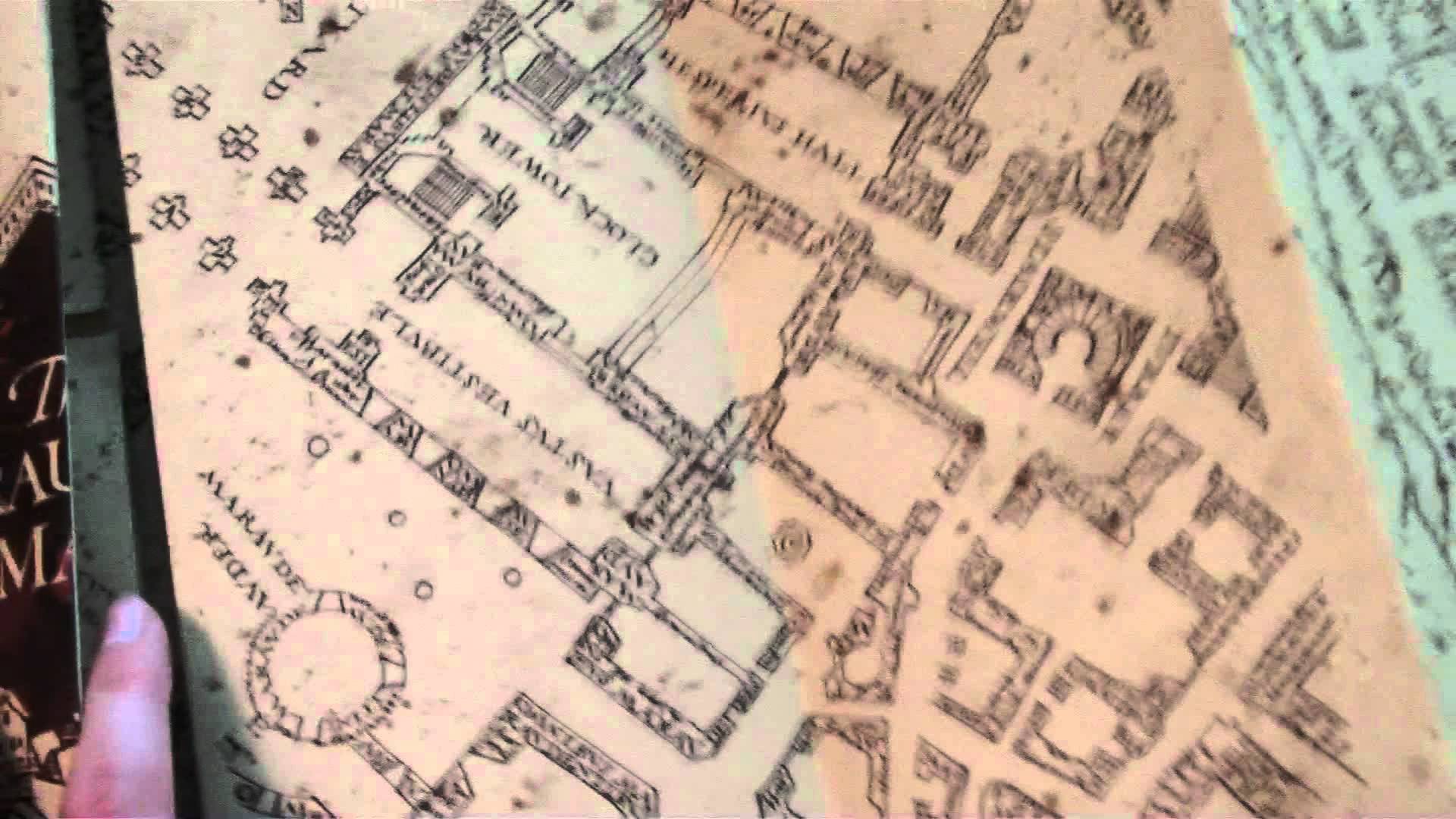 Noble Collection: Marauder's Map (Nice View of Details) - YouTube