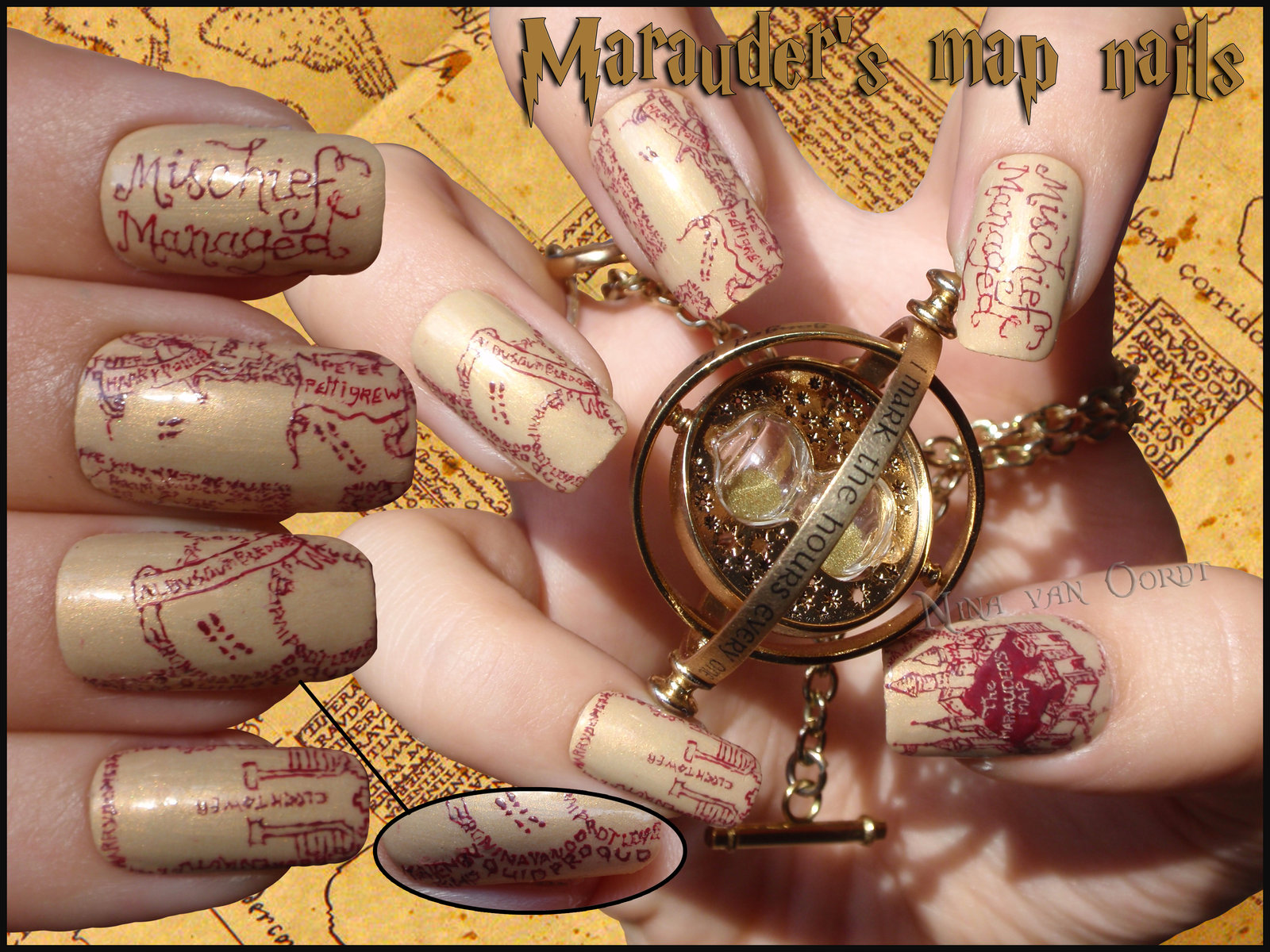 DeviantArt: More Like Marauder's Map Nails by Ninails