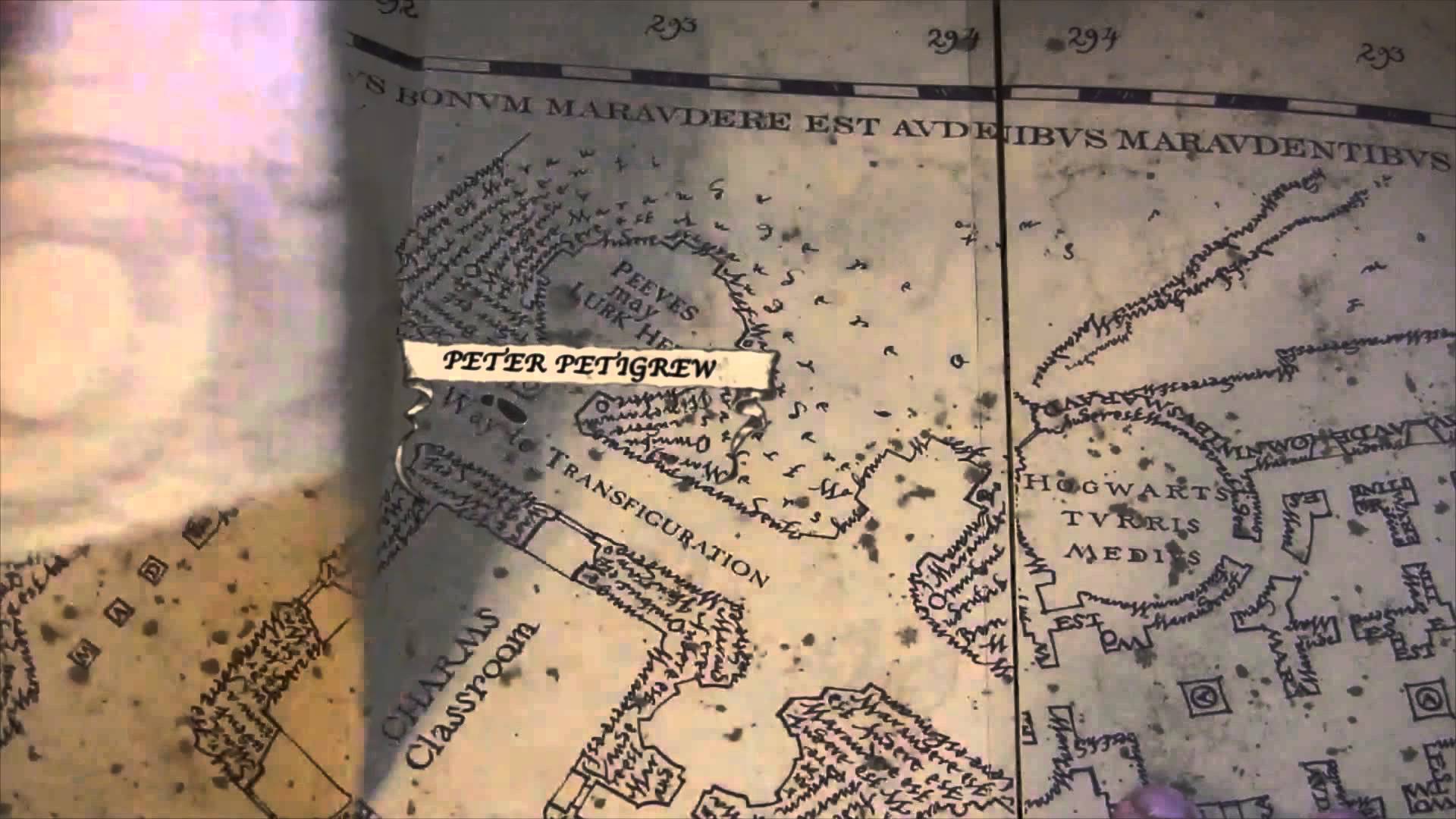 Harry Potter Marauder's map footsteps - YouTube