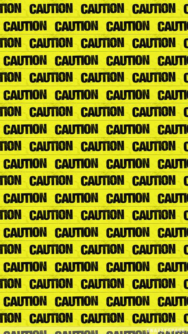 Caution Tape iPhone Wallpaper