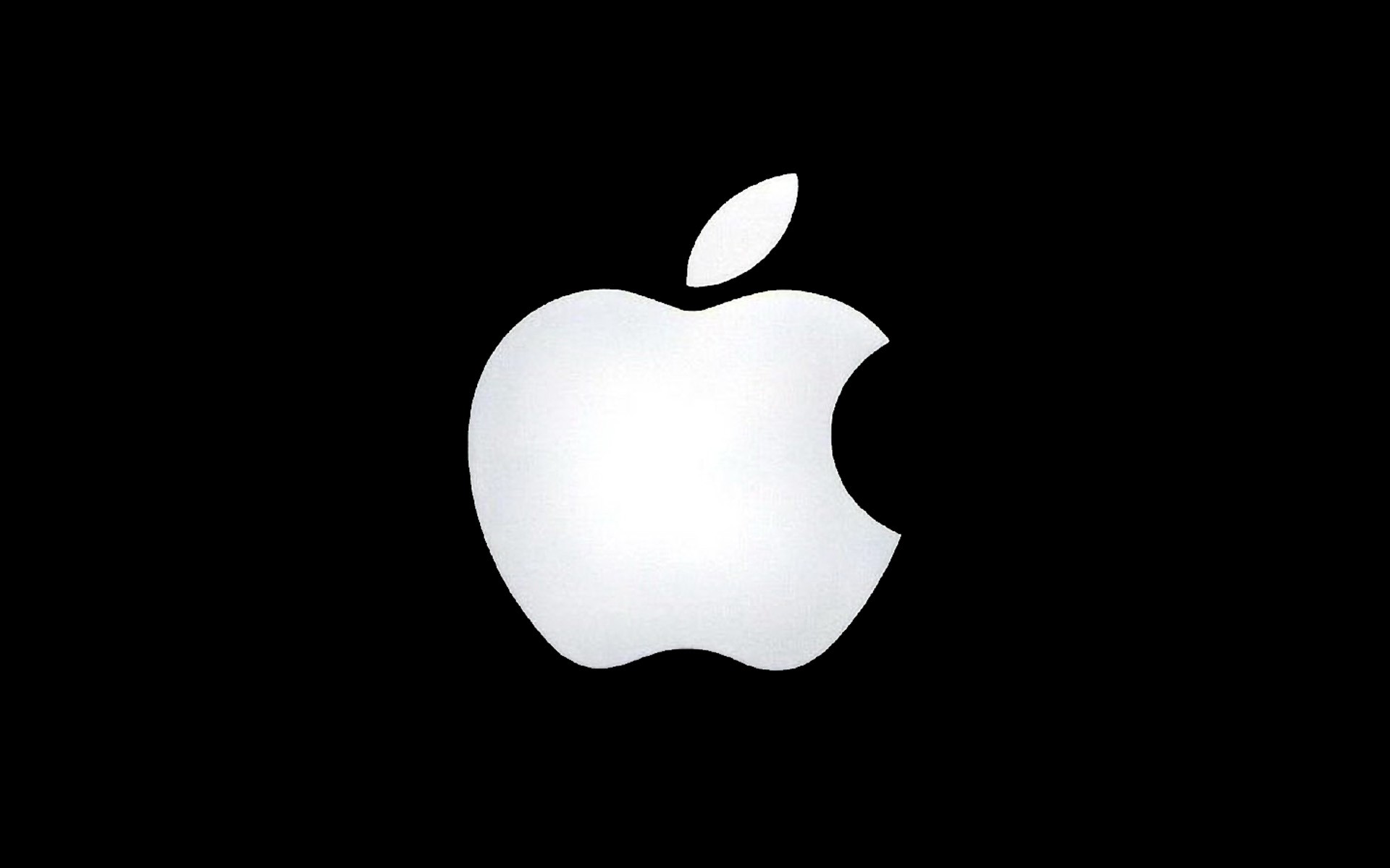 apple logo black and white Image Wallpaper