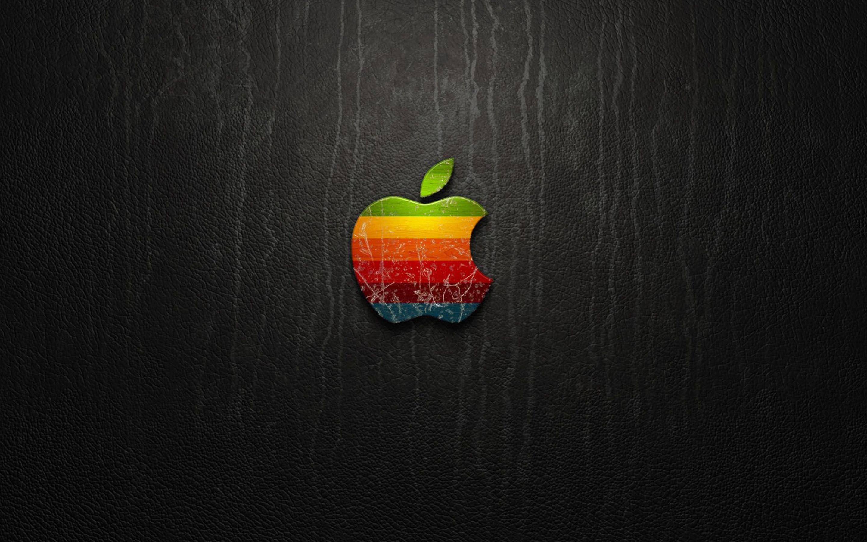 Apple Black, logo, retro, walls, 2880x1800 HD Wallpaper and FREE ...