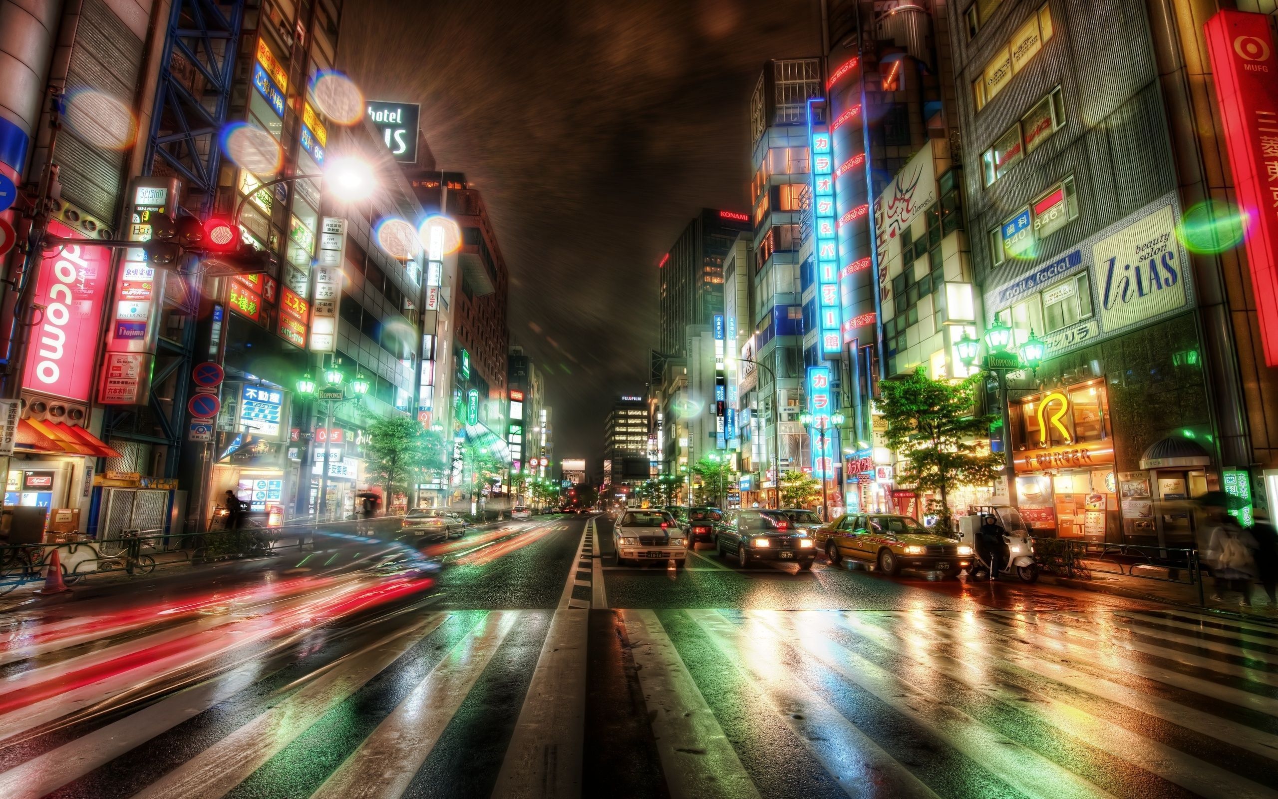 Download Wallpaper 2560x1600 City, Night city, Tokyo, Hdr ...