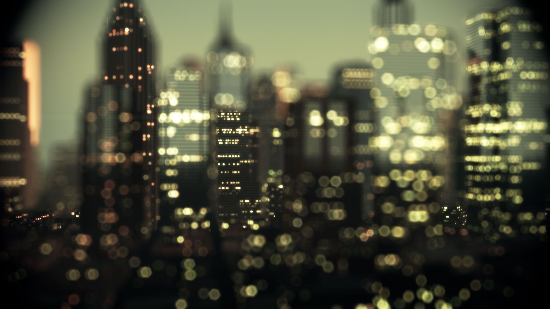 Night, background, city, lights, wallpaper, animated (#214169)